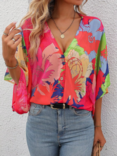 Blusa Agatha Estampada DL 9374 - Dally Modas