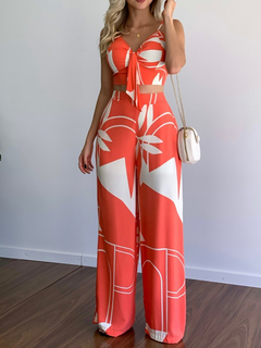 Conjunto Cropped e Calça cod 0979