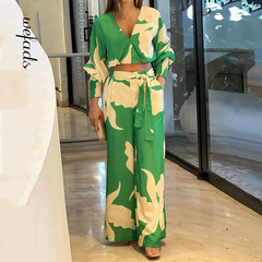 Conjunto Verde Estampado cod 1274