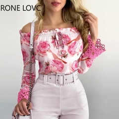 Blusa Manga Longa Estampa Floral | DL07