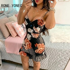Vestido Curto Estampa Floral DL 421