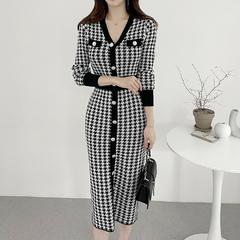 Vestido vintage tricô DL 752 - comprar online