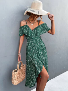 Vestido Midi Mullet Assimétrico DL 343 - Dally Modas