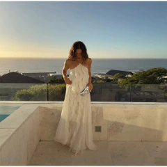 Vestido Branco Babados Cod 355 - comprar online