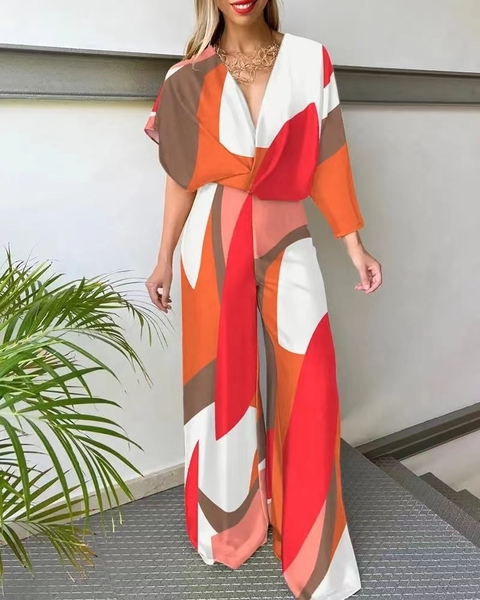 Macacão Longo Estampado DL 815