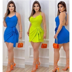 Vestido Curto Amarração Frontal DL 190 - comprar online