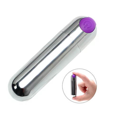 Bala Vibradora Recargable con USB - 10 funciones de Vibración - Color surtido