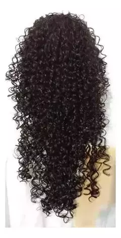 Peluca Lace Front Morocha Rulos Uso Diario - comprar online