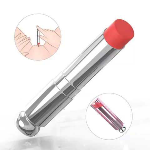 Vibrador Tiho Lapiz Labial Recargable 10 Funciones