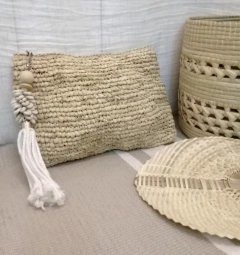Sobre de raffia natural (sin accesorio) - comprar online