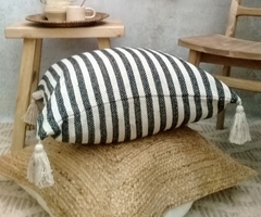 Funda de Almohadon rayado 60 x 60 cm