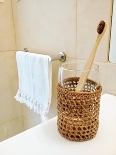 Cubrevaso de rattan - 10 cm en internet