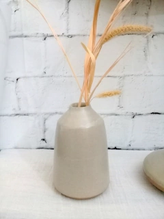 Florero Gres de ceramica bicolor en internet