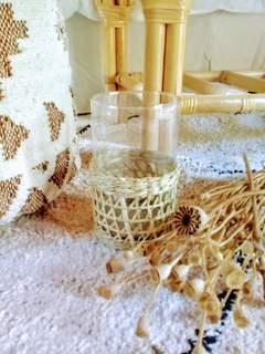 Fanal/florero - Vidrio y seagrass