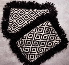 Alfombrita Salar con flecos - comprar online