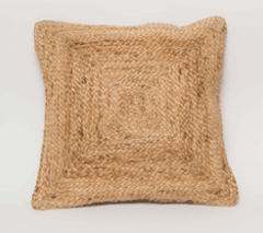 Funda de Almohadon yute trenzado 60 x 60 cm