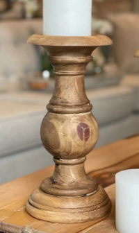 Imagen de Candelabro de madera maciza - Tamaños Alto y bajo