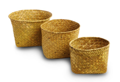 Cestito de bamboo natural - comprar online