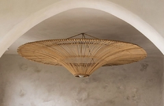 Pantalla Ufo de Rattan natural