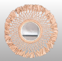 Espejo raffia - comprar online