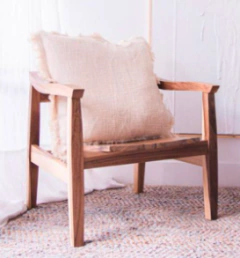 Funda de Almohadon con flecos 60 x 60 cm - comprar online