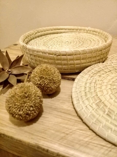 Juego de 4 posavasos de carandillo Pilaga