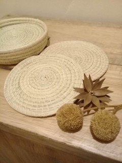 Juego de 4 posavasos de carandillo Pilaga - comprar online