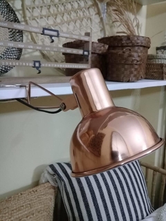 Lampara pinza cobre