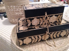 Caja de te negra y natural - S y M - comprar online