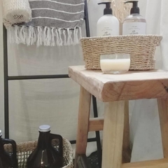 Banquito de madera de Álamo 25 x 45 x 50 cm en internet