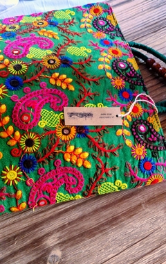 Bolso Bordado Bombay verde