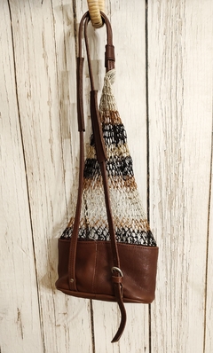 Mochila Mataca Ovalada - Rayas marron - comprar online