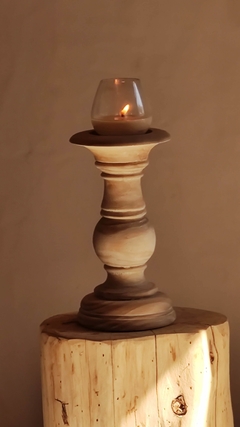 Candelabro de madera maciza - Tamaños Alto y bajo