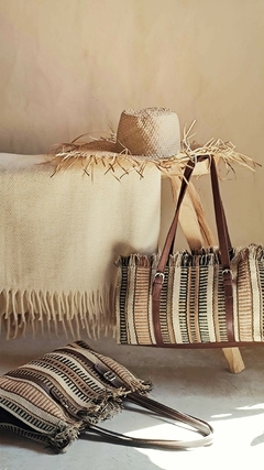 Cartera Silvia - en cuero y chaguar