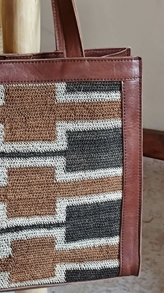 Cartera Inesita - cuero y chaguar en internet