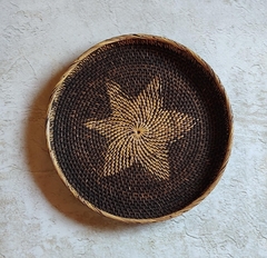 Bandeja de rattan flor - Medidas S - M - L - comprar online