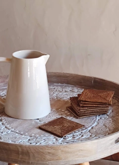 Jarra Cosumel - Ceramica artesanal - Medidas 10 x 23 cm - La Fabricana