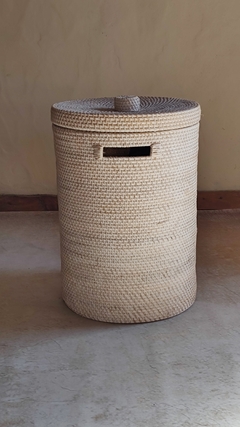 Cesto de rattan blanco - comprar online