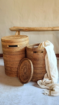 Cesto de rattan natural - M y L en internet