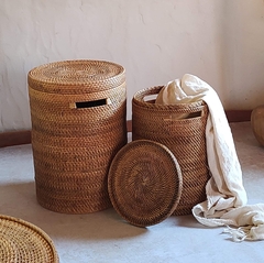 Cesto de rattan natural - M y L - La Fabricana