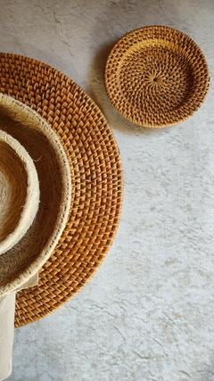 Plato de sitio rattan redondo - comprar online