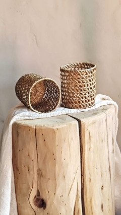 Cubrevaso de rattan - 10 cm