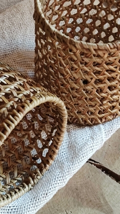 Cubrevaso de rattan - 10 cm - comprar online
