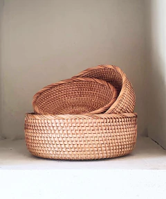 Panera/bowl de rattan - La Fabricana