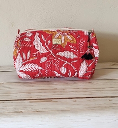 Neceser Doble block print rojo en internet