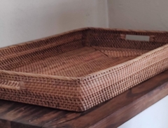 Imagen de Bandeja de rattan natural XXL