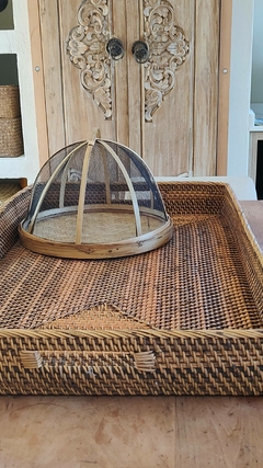 Bandeja de rattan natural XXL - comprar online