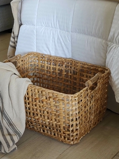 Caja Jacinto con asas de madera - tienda online