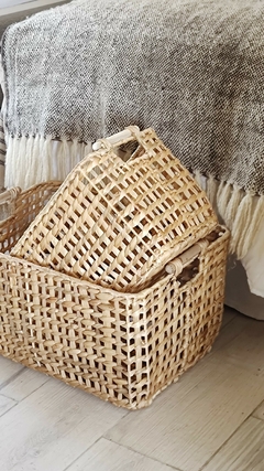 Caja Jacinto con asas de madera en internet