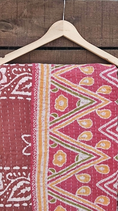 Kantha vintage de algodon block print reversible - (copia) en internet